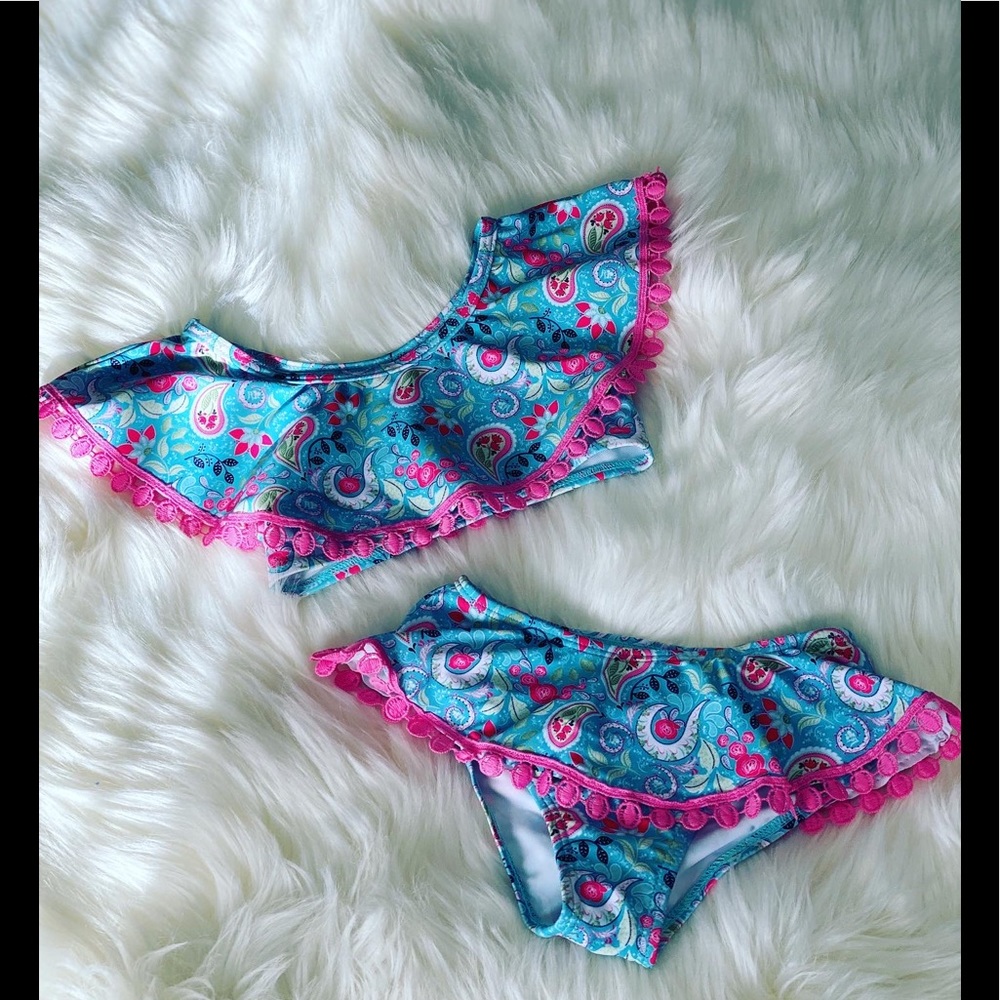 Toddlers 2pc Paisley Swimsuit